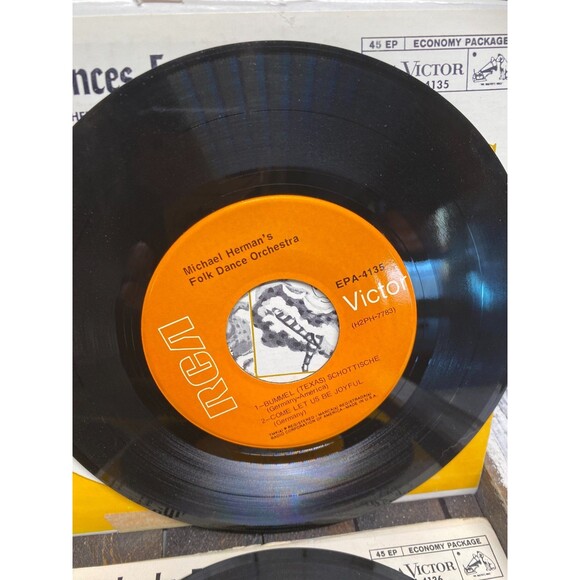 Lot Of 6 The World Of Folk Dances RCA VICTOR 45 ep Vinyl Records - Picture 13 of 16